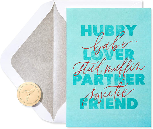 Papyrus Anniversary Card for Husband (So Lucky)
