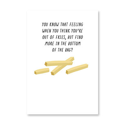 LAST FRY BIRTHDAY CARD BY RPG