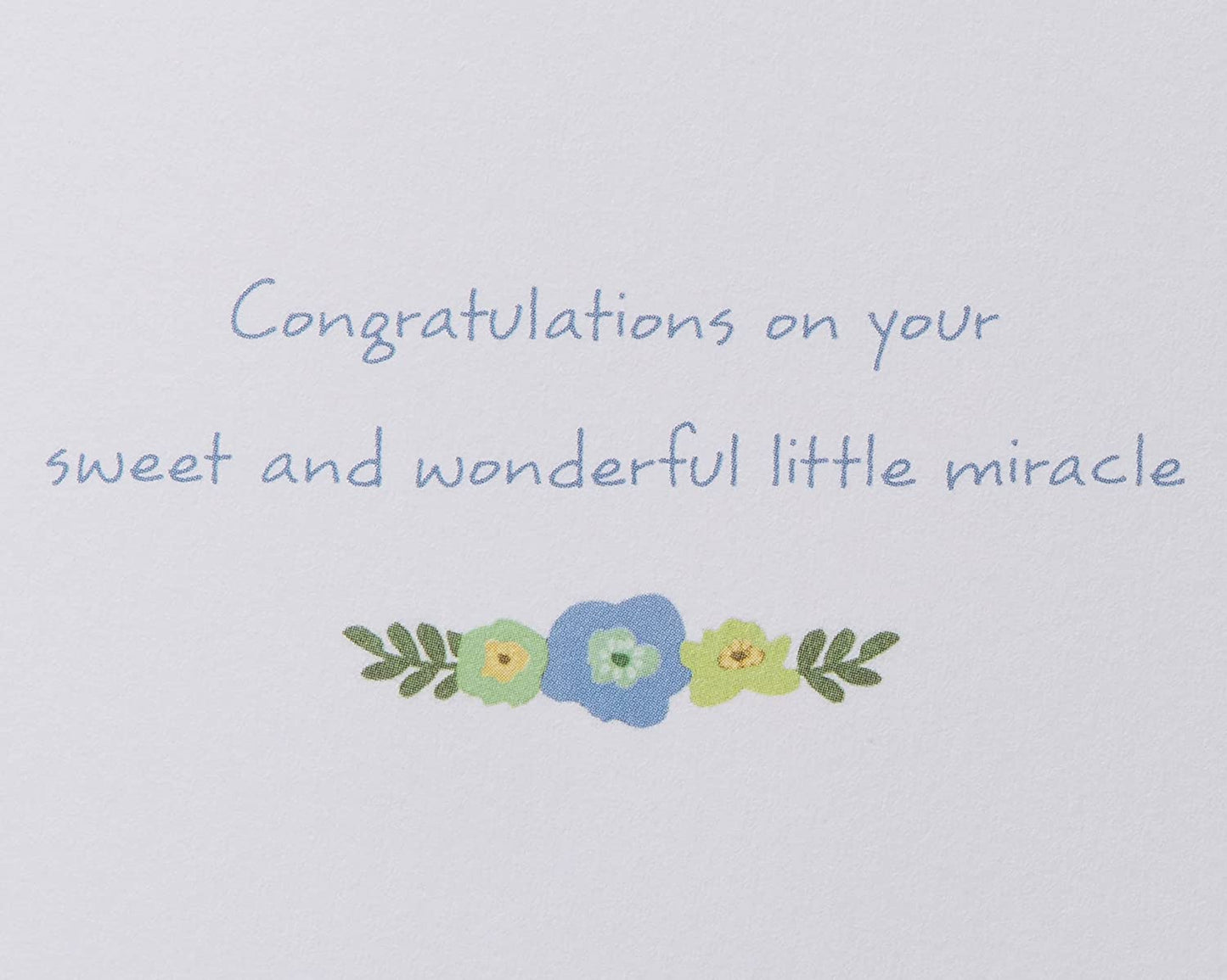 Papyrus New Baby Boy Card (Little Miracle)