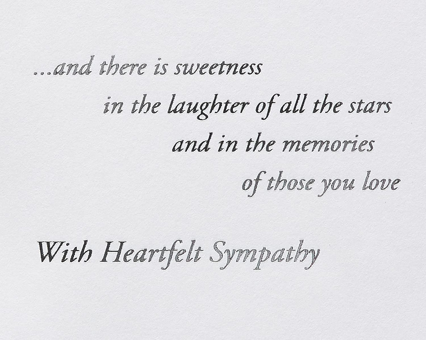 Sympathy - Stars in The Sky, Papyrus Sympathy Greetings Card