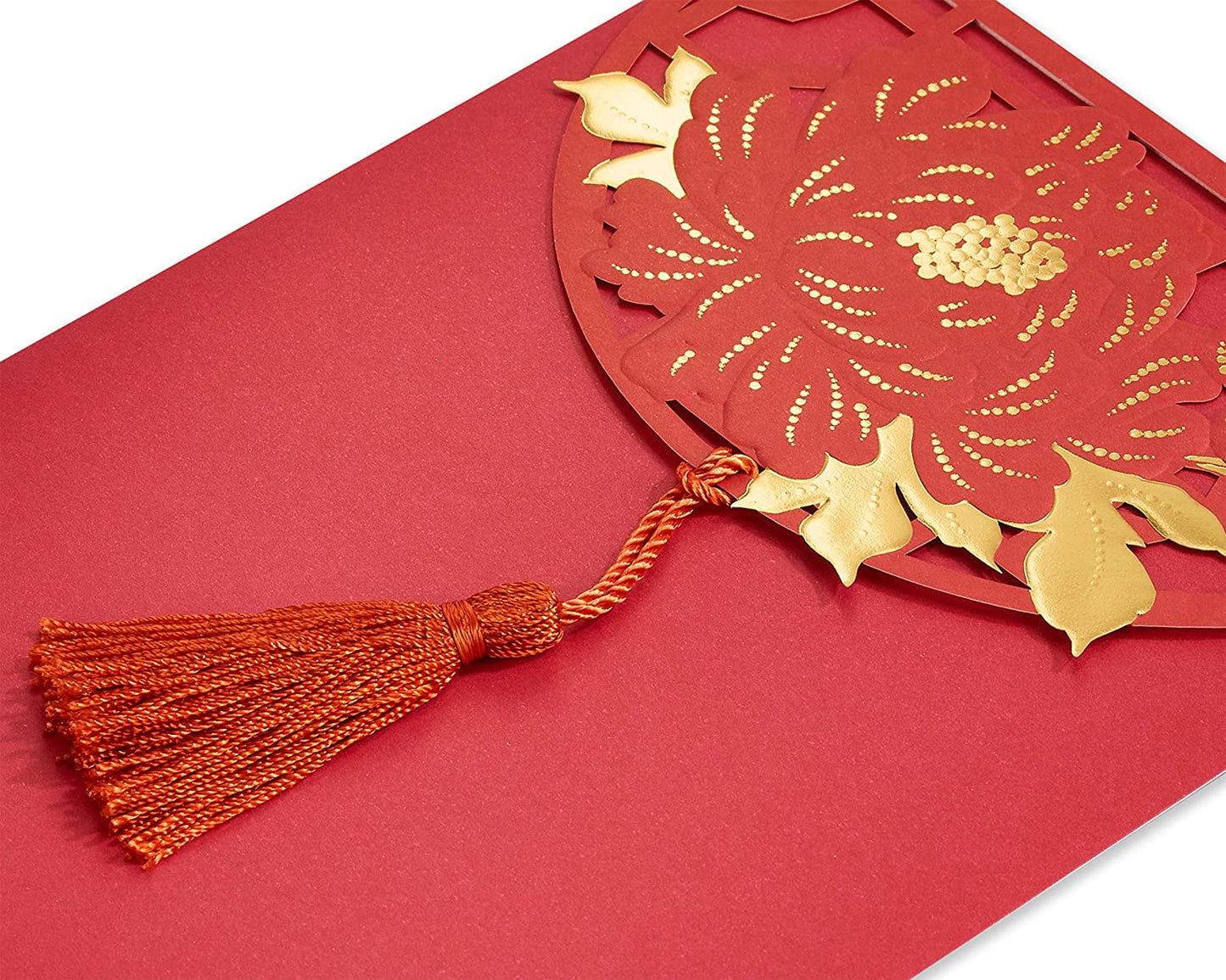 Papyrus Blank Card (Red & Gold)