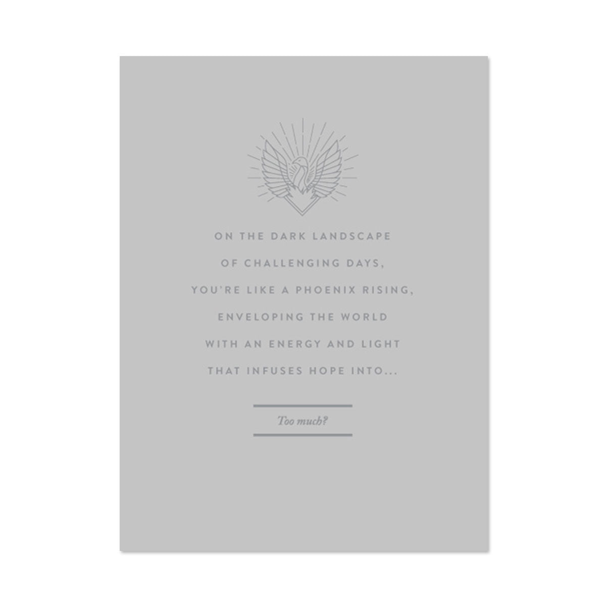 PHOENIX RISING BIRTHDAY CARD BY PAPER REBEL