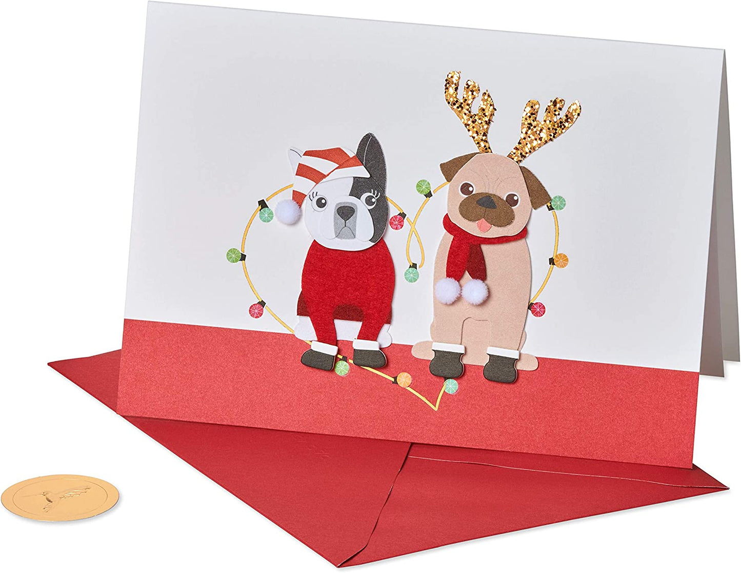 Papyrus Dog Christmas Card (By My Side)