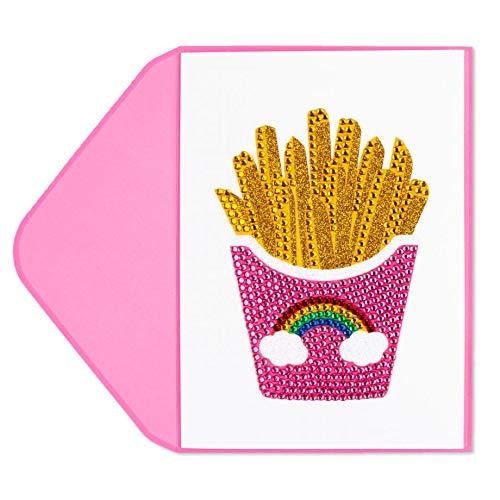 Papyrus Rainbow Fries Birthday Card by Judith Leiber