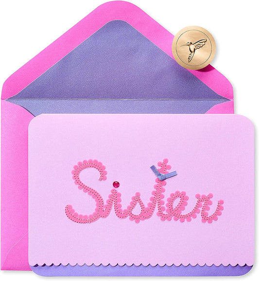 Papyrus Birthday Card for Sister (Amazing Sister, Incredible Friend)