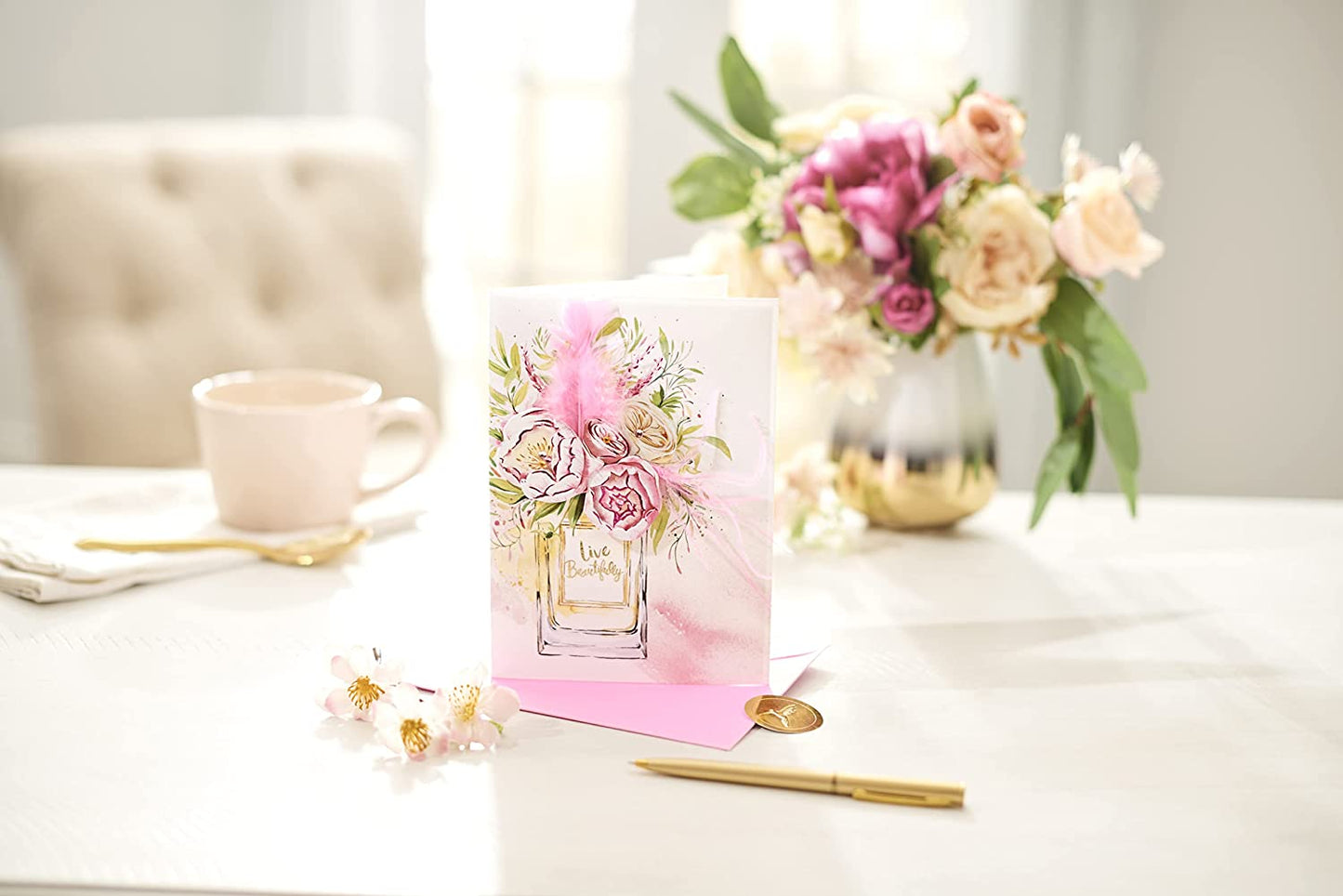 Papyrus Blank Card for Her- BCRF Partnership (Live Beautifully)