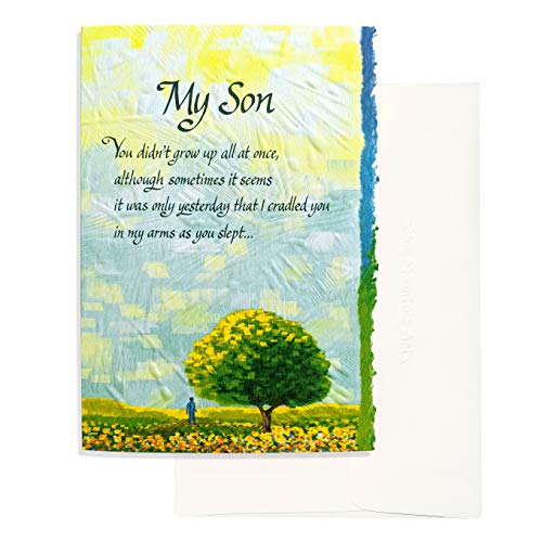 Blue Mountain Arts Greeting Card “My Son” Is the Perfect Birthday, Graduation, “I Love You,” or “Thinking of You” Card from a Mom or Dad (CBM506)