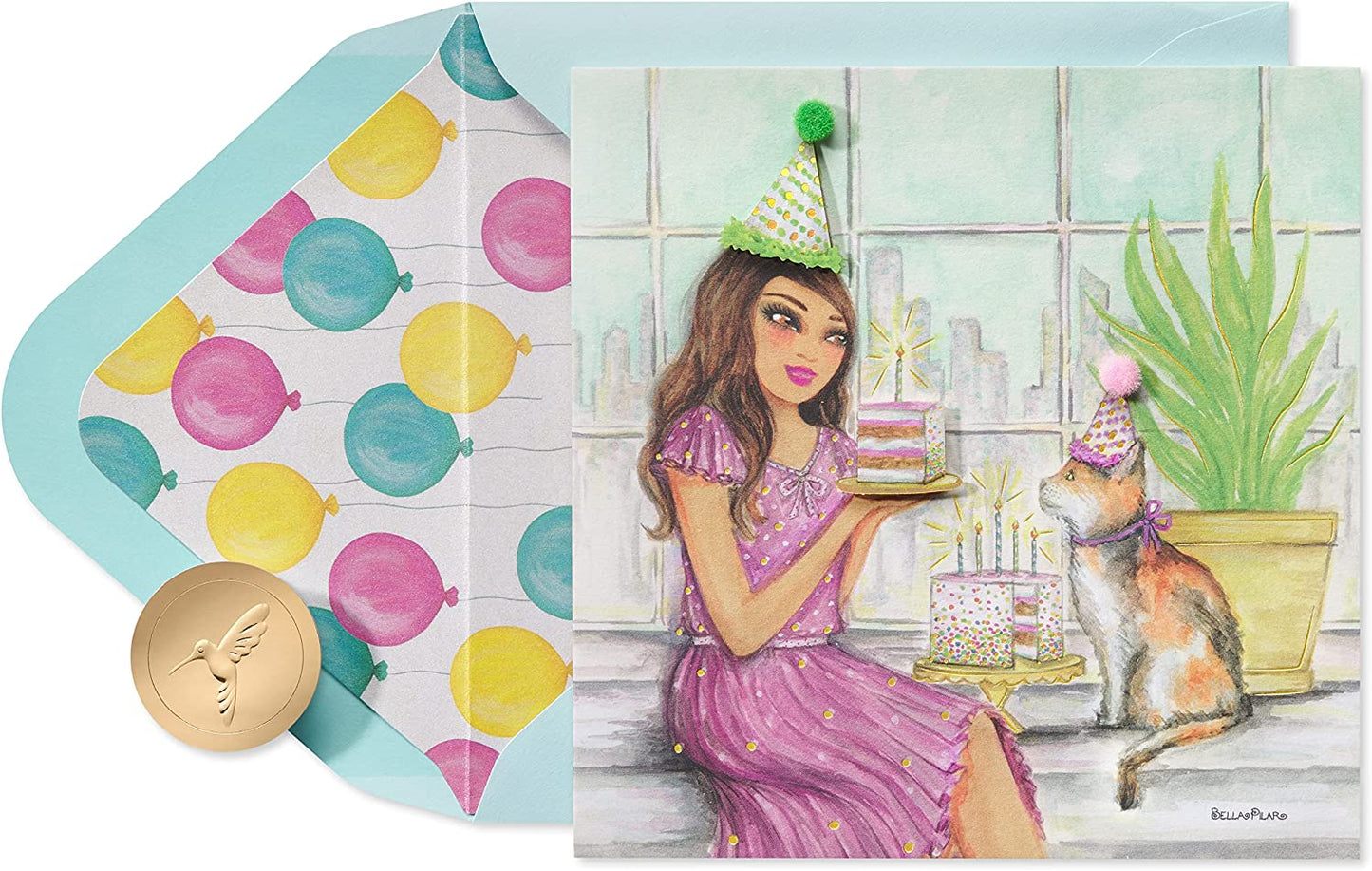 Papyrus Birthday Card - Designed by Bella Pilar (May Happiness Shine Through)