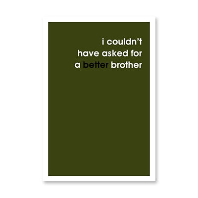COULDNT HAVE ASKED FOR BIRTHDAY CARD BY RPG