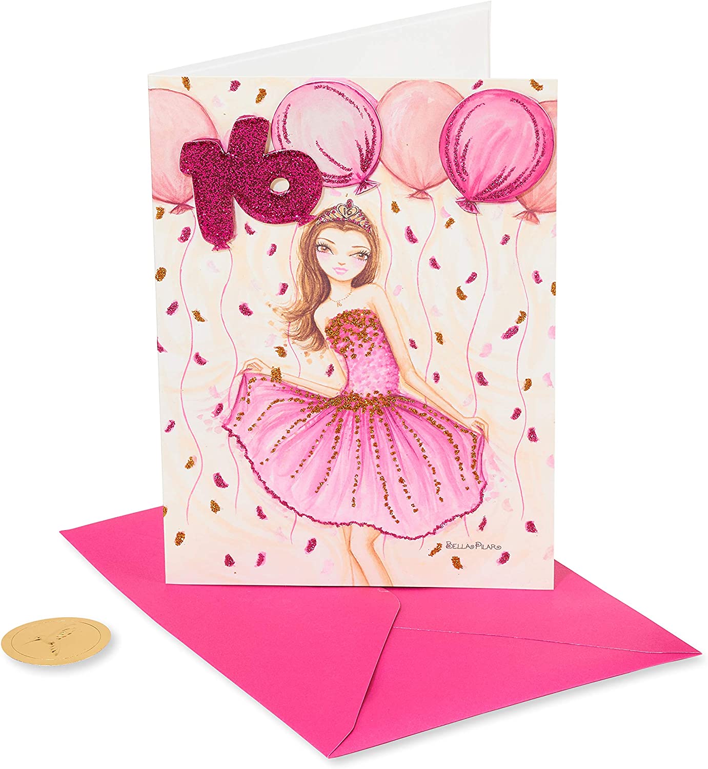 Papyrus 16th Birthday Card for Her - Designed by Bella Pilar (Bright & Wonderful Young Woman)