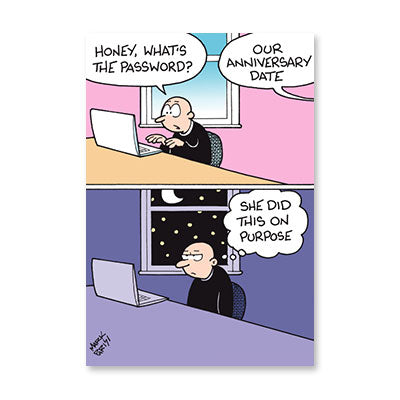 WHATS THE PASSWORD ANNIVERSARY CARD BY RPG
