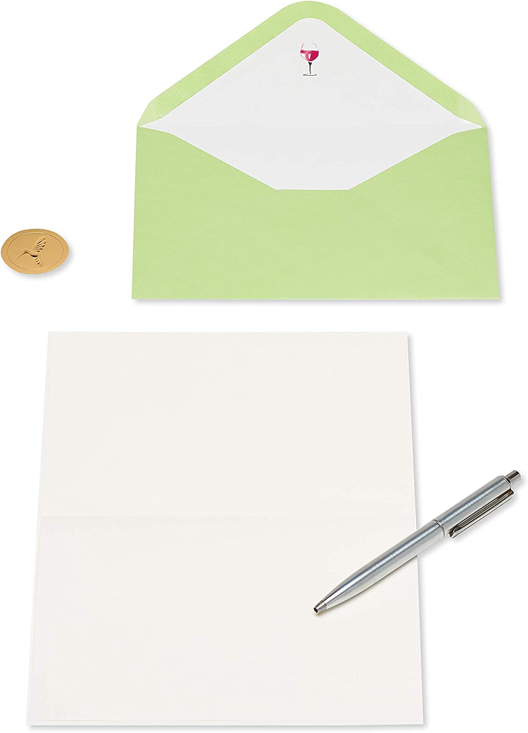 Papyrus Blank Card (Wine Bottles)
