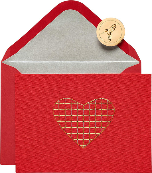 Papyrus Blank Card (Embroidered Heart)