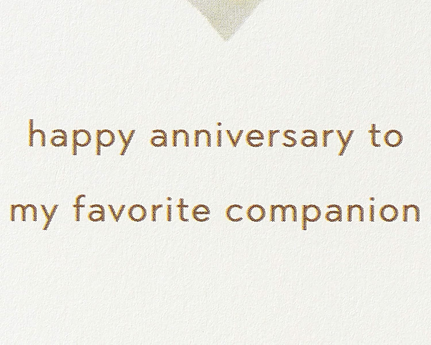Papyrus Anniversary Card for Husband (Favorite Companion)