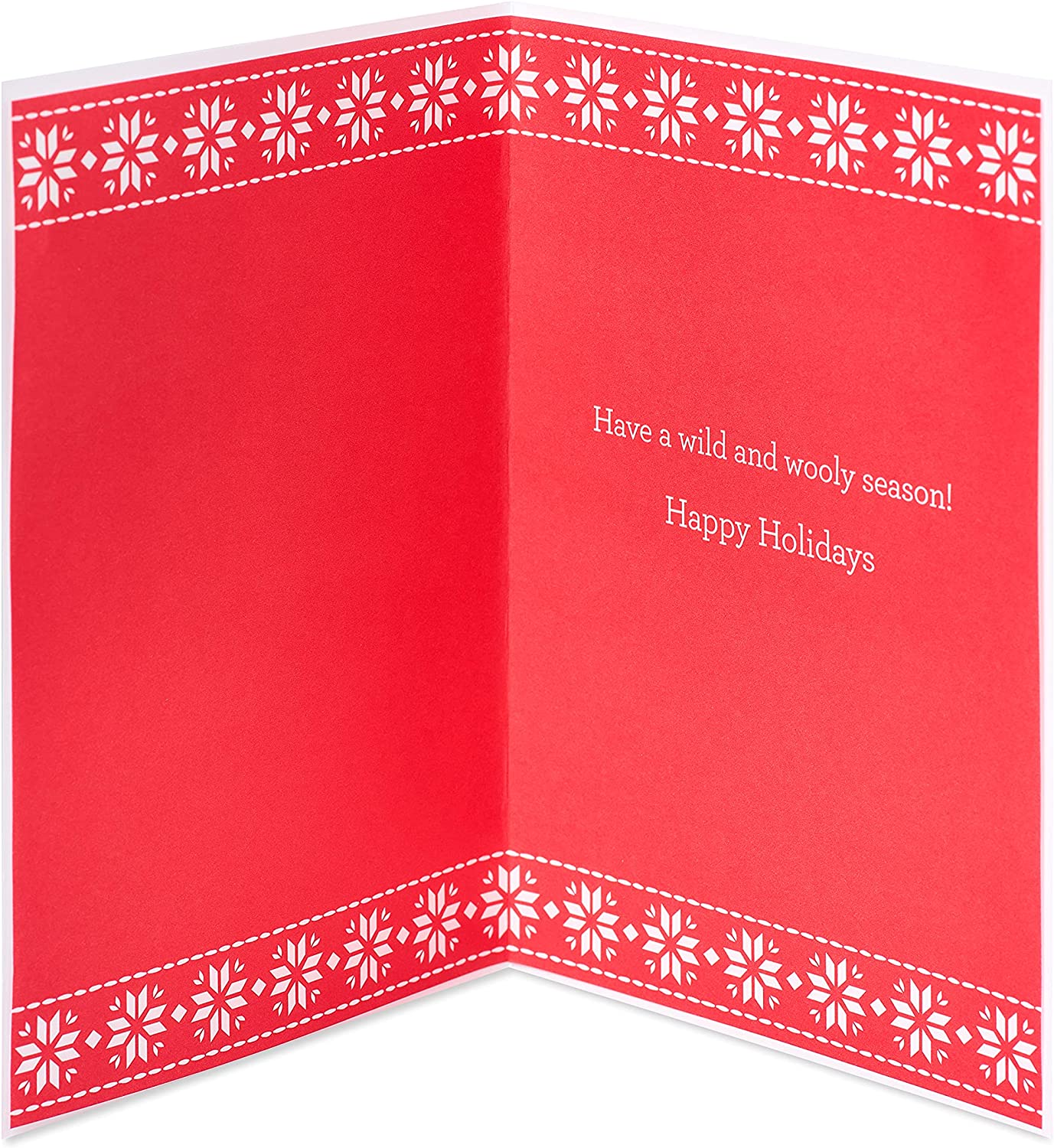 Papyrus Funny Holiday Card (Wild and Wooly Season)