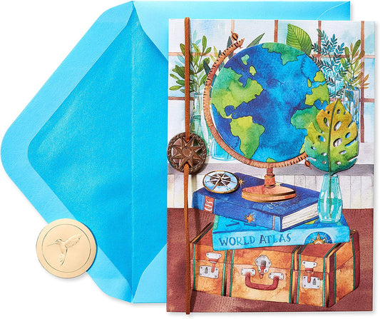 Papyrus Blank Greeting Card (Travel The World)