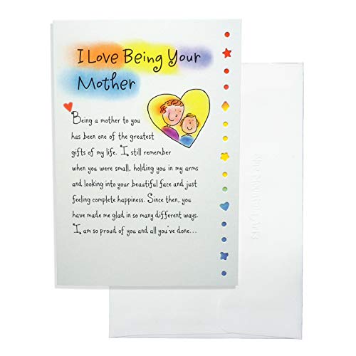 Blue Mountain Arts Greeting Card “I Love Being Your Mother” Is Perfect for Christmas, Birthday, Graduation, “Just Because” for an Amazing Son or Daughter, by Ashley Rice