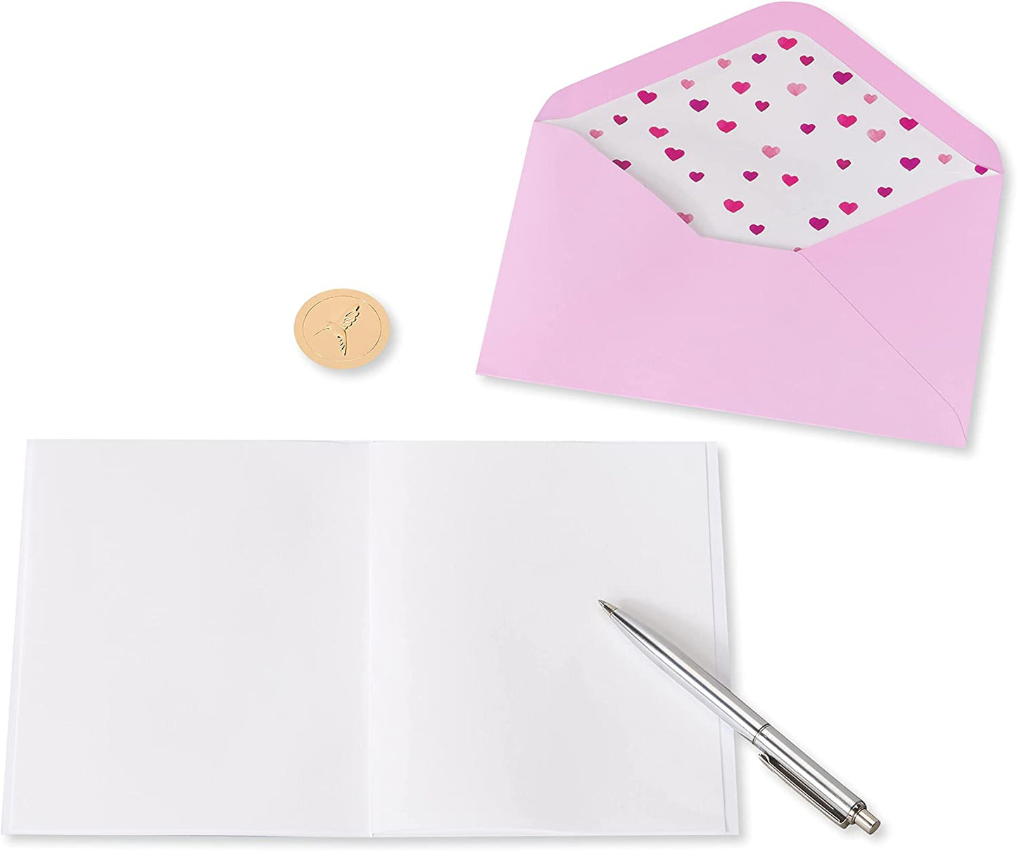 Papyrus Blank Thinking of You Card - BCRF Partnership (Pink Breast Cancer Awareness Ribbon)