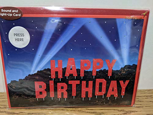 PAPYRUS Birthday Sound and Light Effects Everyday Card, 1 Each