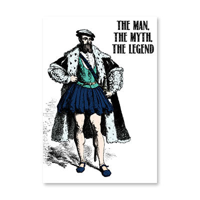 MAN MYTH LEGEND BIRTHDAY CARD BY RPG