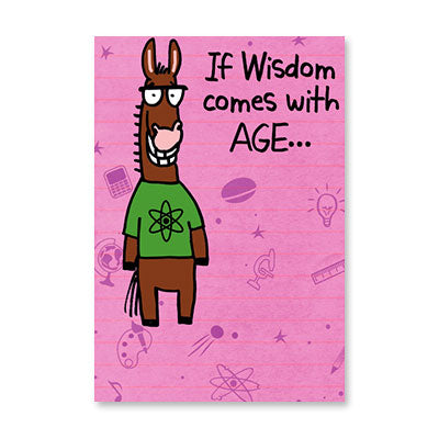 WISDOM COMES AGE BIRTHDAY CARD BY RPG