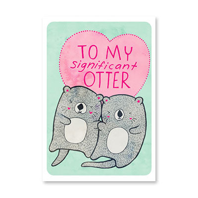 SIGNIFICANT OTTER ANNIVERSARY CARD BY RPG