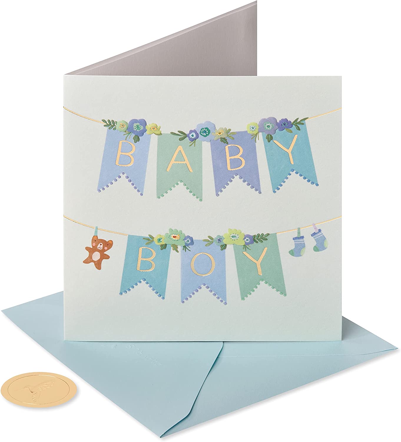 Papyrus New Baby Boy Card (Little Miracle)