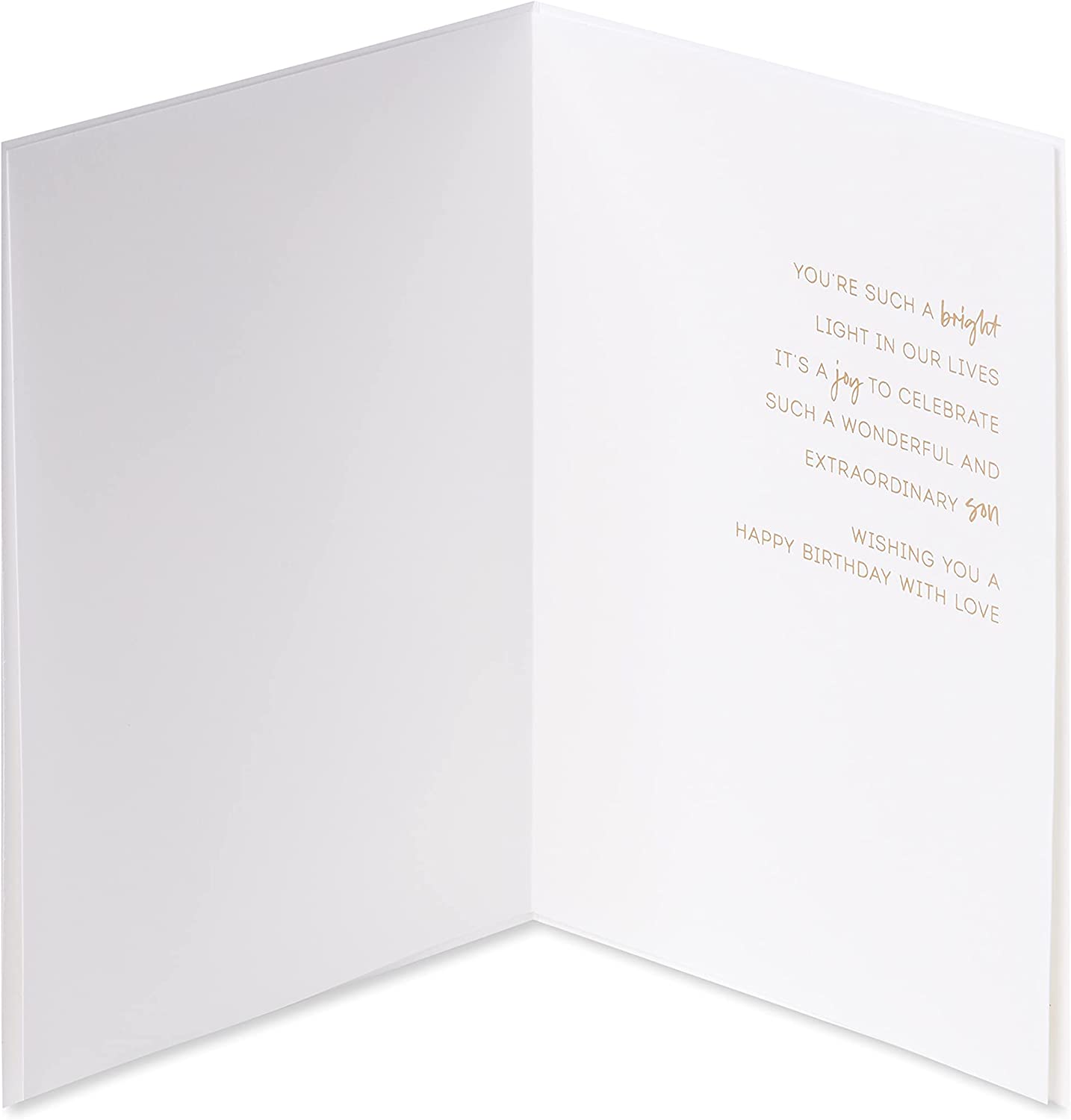 Papyrus Birthday Card for Son (Bright Light In Our Lives)