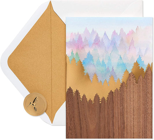 Papyrus Blank Card (Scenic Mountain)