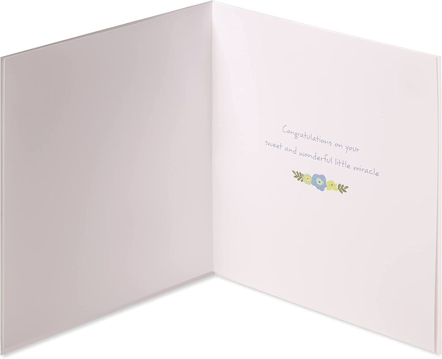 Papyrus New Baby Boy Card (Little Miracle)