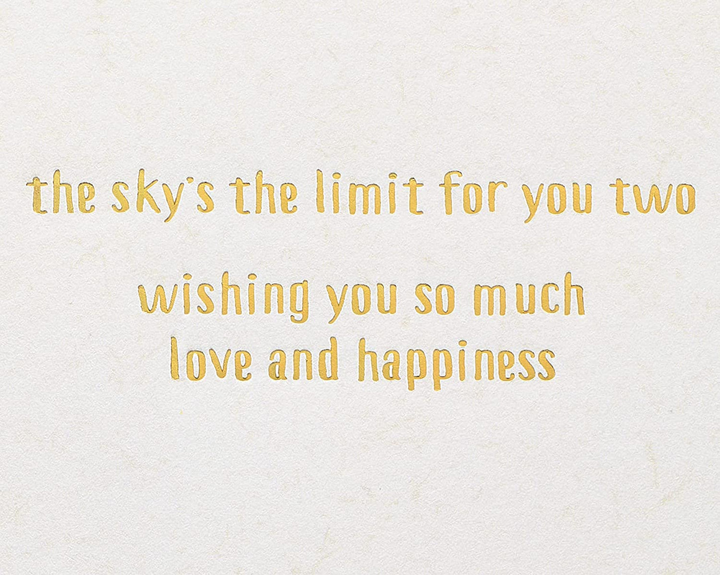 Papyrus Wedding Card (Sky is The Limit)