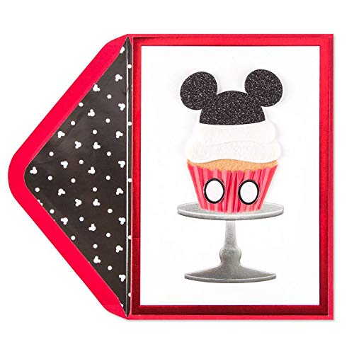 Papyrus Mickey Cupcake Birthday Card