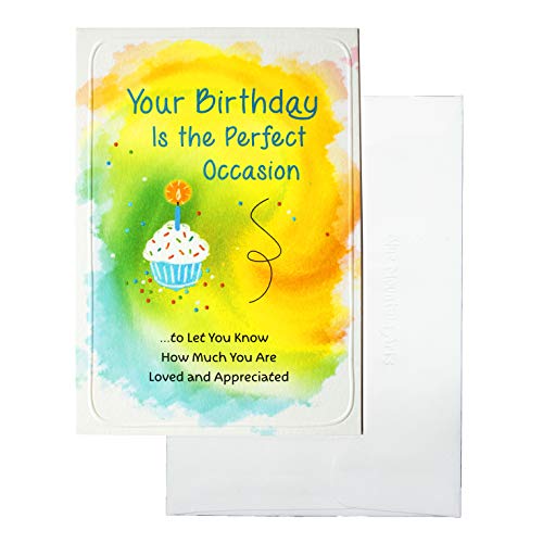Blue Mountain Arts Greeting Card “Your Birthday Is the Perfect Occasion .to Let You Know How Much You Are Loved and Appreciated” Celebrates a Friend, Family Member, or Loved One, by Jason Blume