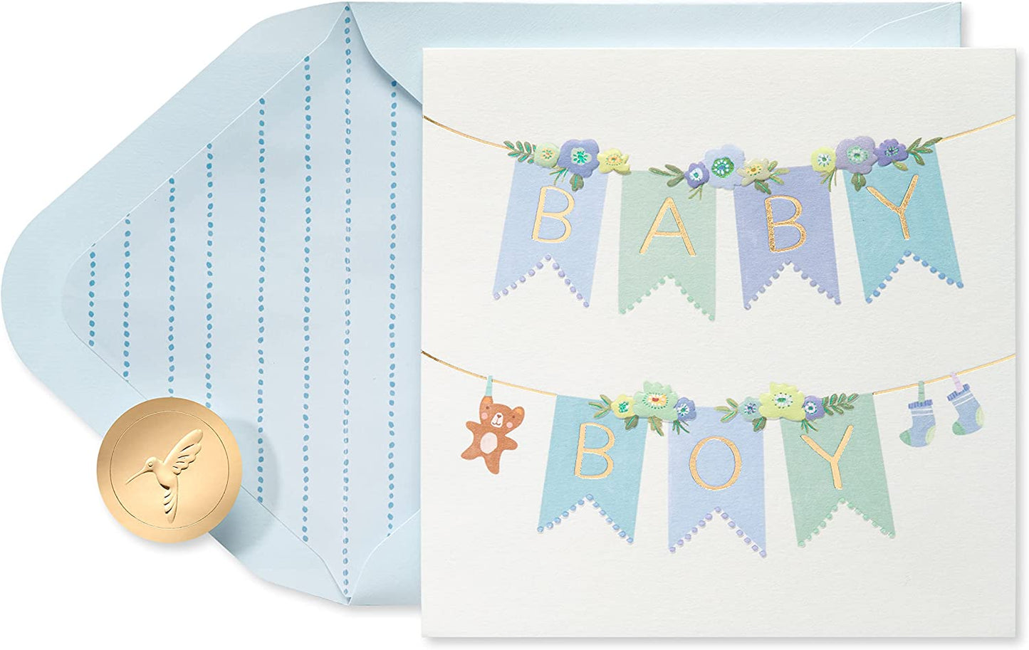 Papyrus New Baby Boy Card (Little Miracle)