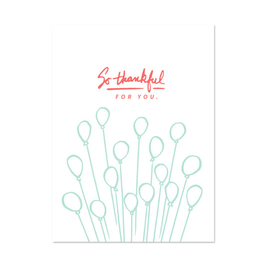 THANKFUL FOR YOU BIRTHDAY CARD BY PAPER REBEL