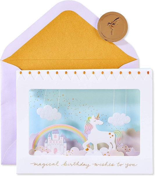 Papyrus Unicorn Birthday Card for Girl (Magical Birthday)