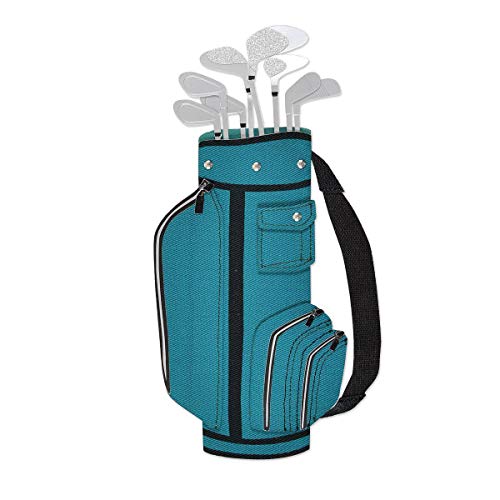 Birthday Card Handmade Teal Birthday Golf Bag by Papyrus