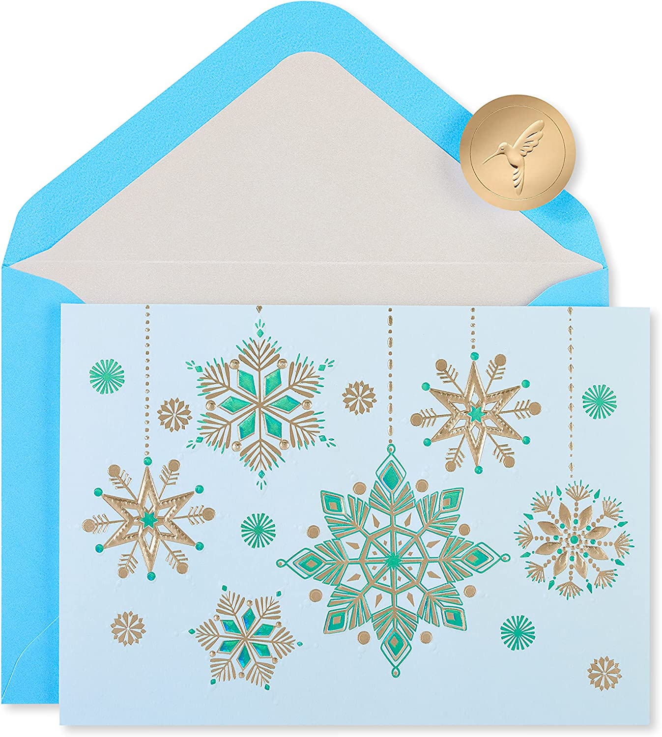 Papyrus Holiday Cards Boxed with Envelopes, Splendor of the Season, Glitter-Free Snowflakes (12-Count)