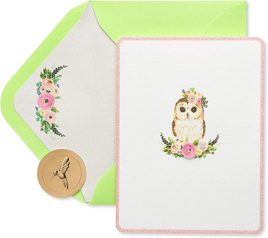 Papyrus Blank Card (Owl)