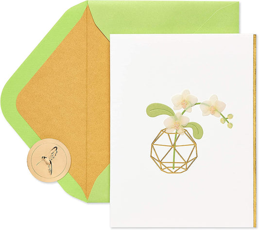 Papyrus Thank You Card (Thank You Orchid)