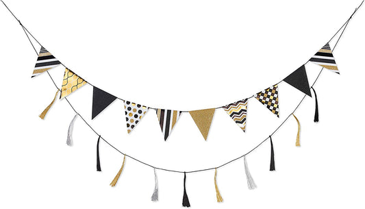 Papyrus Banner, Black & Gold Rush (1-Count)