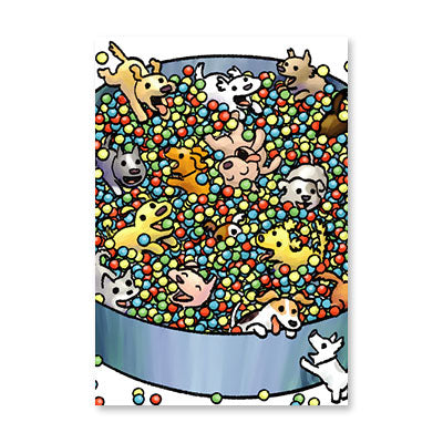 BALL PIT OF PUPPIES BIRTHDAY CARD BY RPG