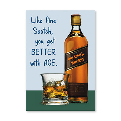 LIKE FINE SCOTCH BIRTHDAY CARD BY RPG