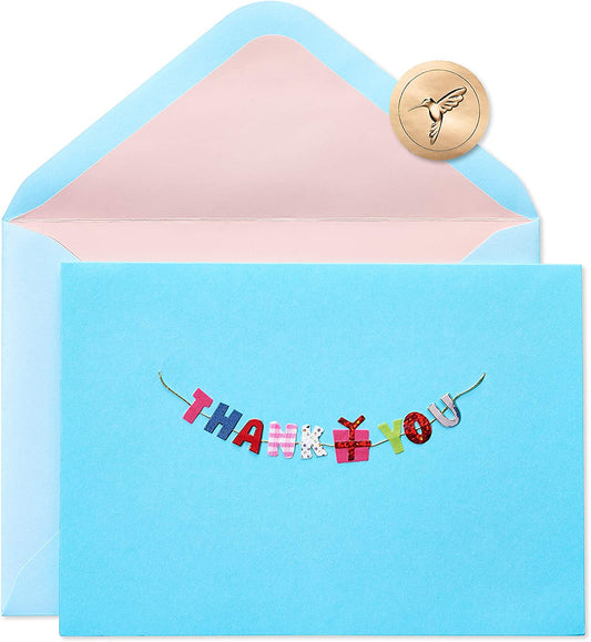 Papyrus Blank Thank You Card (Thank You Banner)