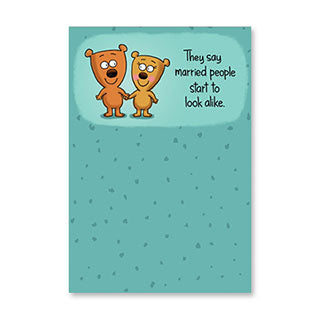 MARRIED PEOPLE LOOK ALIKE ANNIVERSARY CARD BY RPG