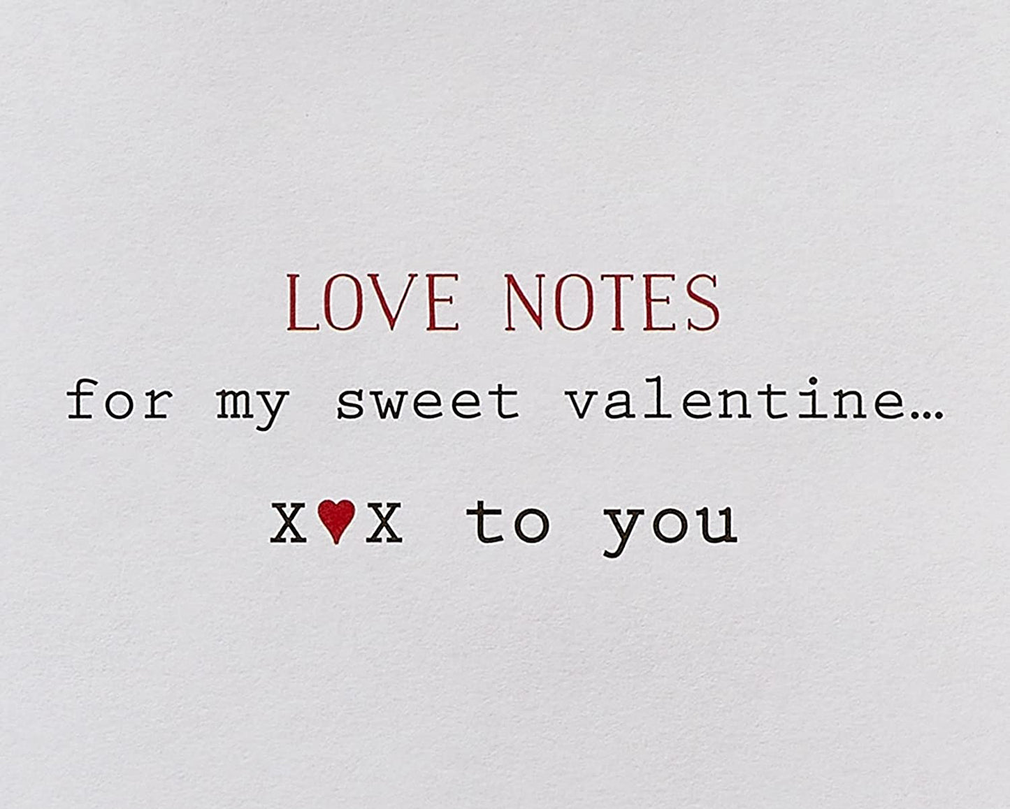 Papyrus Romantic Valentine's Day Card (Love Notes)