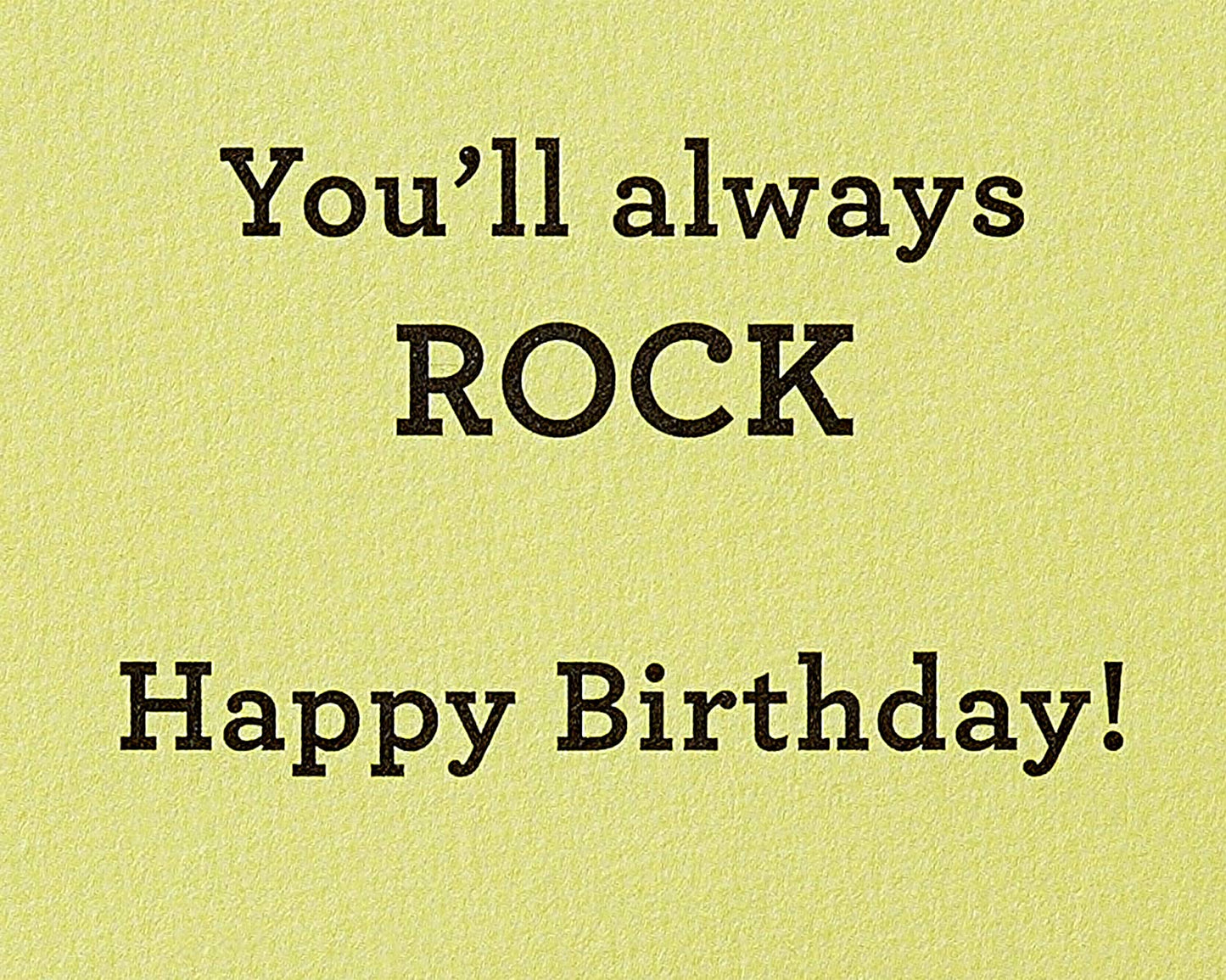 Papyrus Birthday Card (Always Rock)