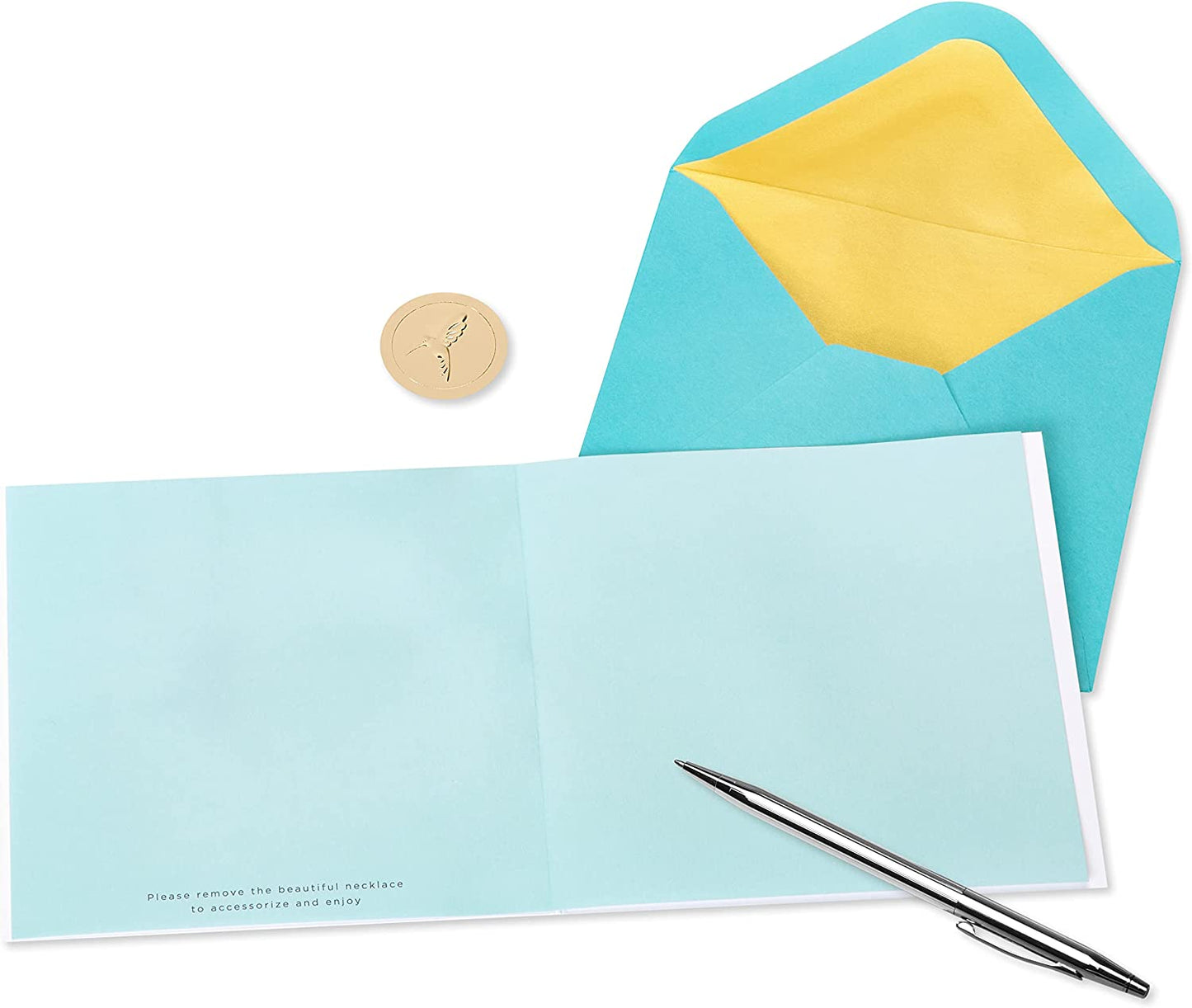 Papyrus Blank Card with Necklace for Her - Jewelry Collection (Seashell Necklace)