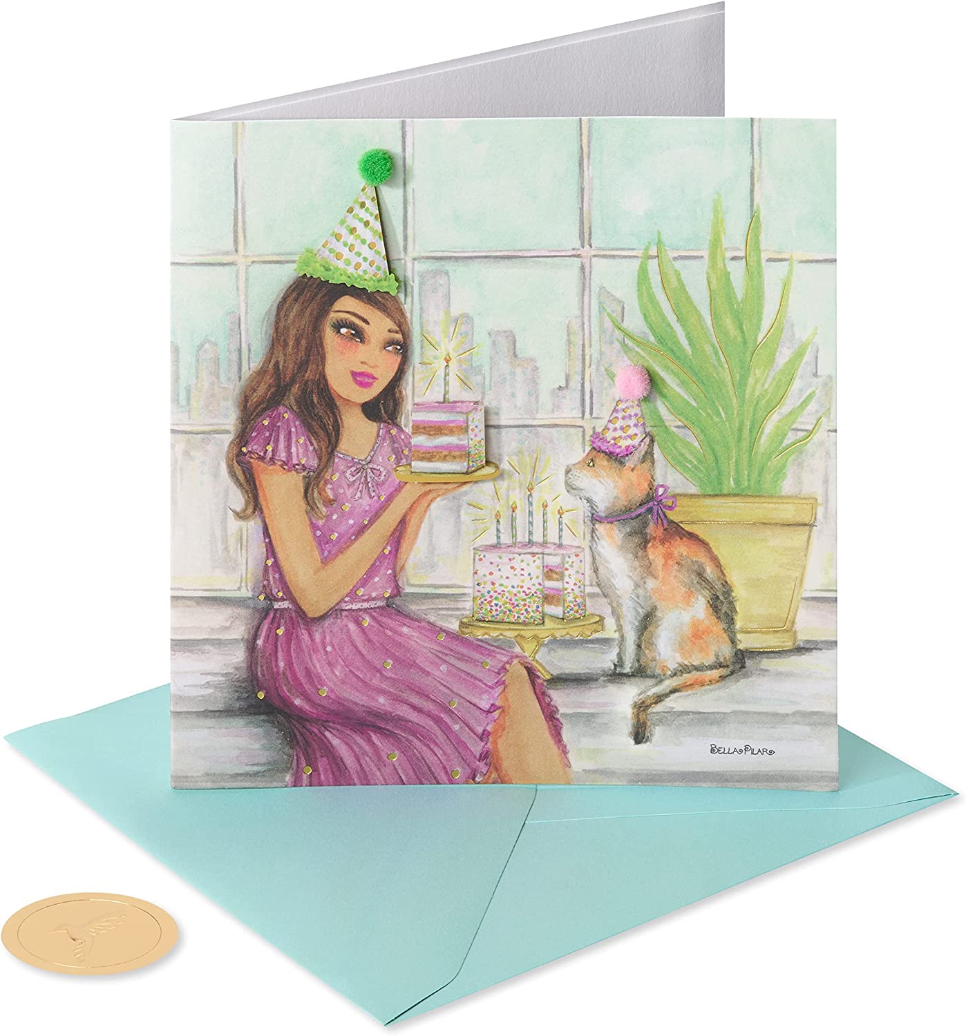 Papyrus Birthday Card - Designed by Bella Pilar (May Happiness Shine Through)