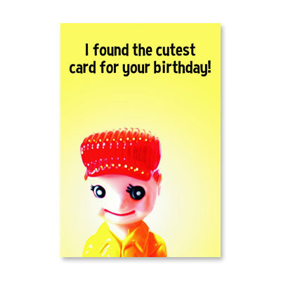 CREEPY DOLL HEAD 109 BIRTHDAY CARD BY RPG